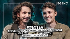 Ce photographe animalier se fait charger par un gorille de 250 kg (Mathieu Courdesses)