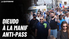 Dieudo à la Manif anti-pass