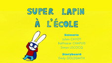 Super Lapin à l'école