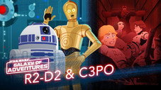 R2-D2 et C-3PO, le sauvetage du compacteur à ordures