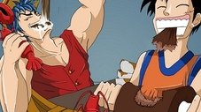 A Mais Forte das Duplas! A Dura Batalha de Luffy e Toriko!
