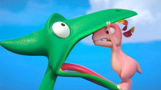 Le bec dans l'air / Bataille de nourriture / Le dino fait son nid