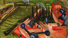 Francfort, le port de l'Ouest, 1916, Ernst Ludwig Kirchner