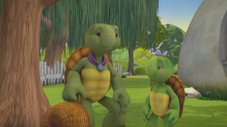 Franklin fait du camping