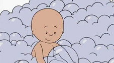 Caillou prend son bain