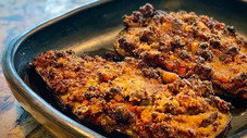 Aubergines farcies et crème au chocolat