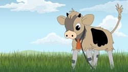 Little Straw Bull background image