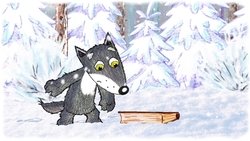 The Little Grey Wolfy - The Winter Story background image