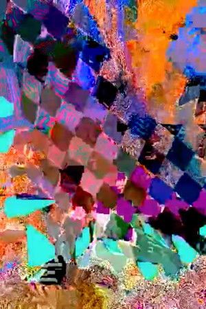 sheet metal fence with dry leaves