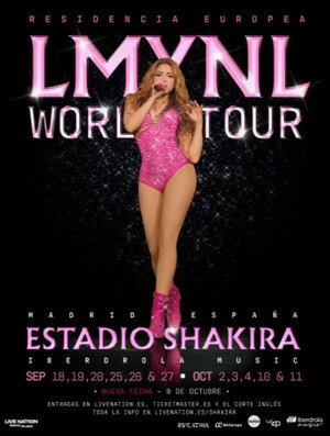 Póster de la película Shakira Live from Madrid