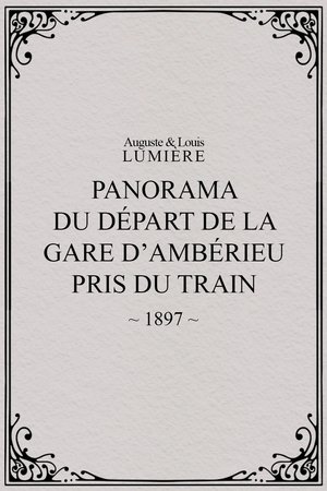 Panorama du départ de la gare d’Ambérieu pris du train (temps de neige)