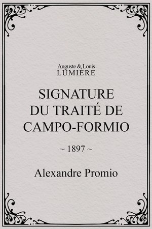 Póster de la película Signature du traité de Campo-Formio