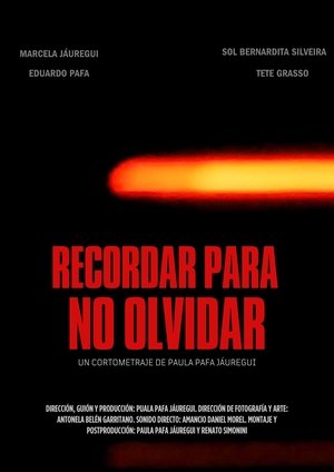 Póster de la película Recordar para no olvidar