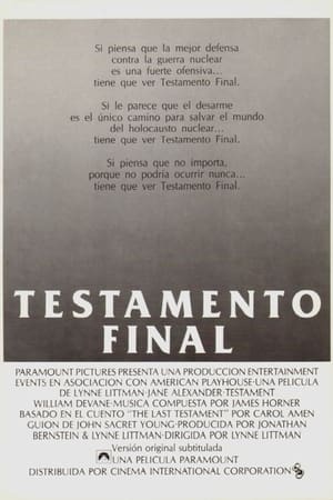 Póster de la película Testamento final