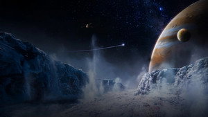 Solar System backdrop