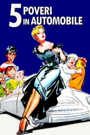 Poster Cinque poveri in automobile 1952