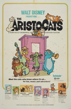 Постер мультфильма «Коты-аристократы (1970)» — (14 из 67)