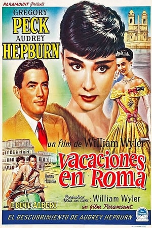 Poster Vacaciones en Roma 1953