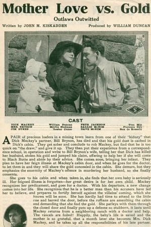 Poster Mother Love vs Gold (1913)