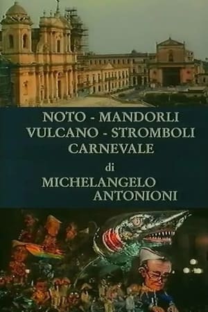 Noto, mandorli, Vulcano, Stromboli, carnevale poster