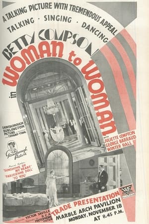 Poster Woman to Woman (1929)