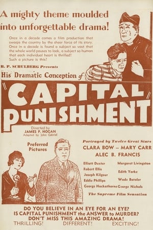 Poster Capital Punishment (1925)