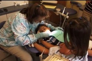 Image Sextuplets' First Dentist Visit