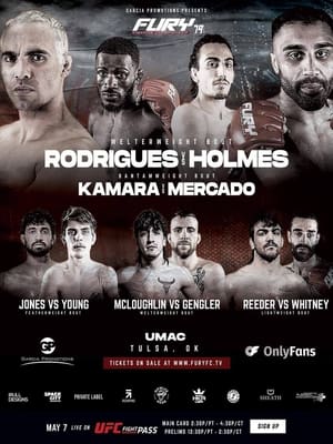 Poster Fury FC 79: Rodrigues vs. Holmes 2023