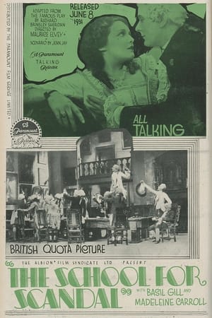 Poster The School for Scandal (1930)