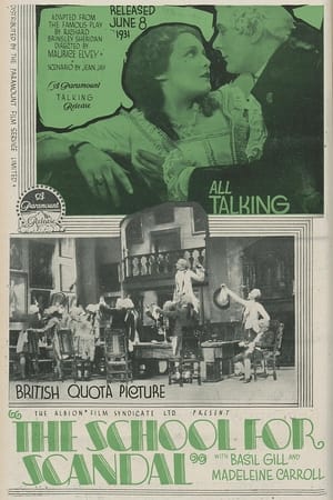 Poster The School for Scandal 1930