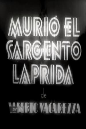 Poster Murió el sargento Laprida 1937