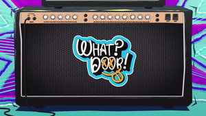 WHAT? DOOR! backdrop