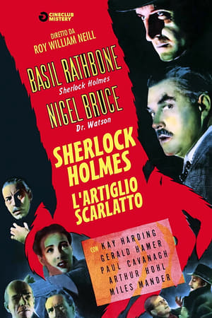 Poster Sherlock Holmes e l'artiglio scarlatto 1944