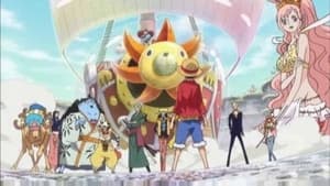 S14E553 ¡Las lágrimas de Shirahoshi! Luffy hace su entrada