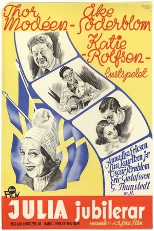 Poster Fröken Julia jubilerar (1938)