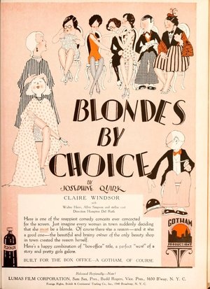 Poster Blondes by Choice 1927