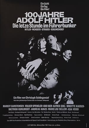 Poster 100 Jahre Adolf Hitler – Die letzte Stunde im Führerbunker 1989