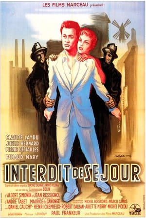 Poster Interdit de séjour 1955