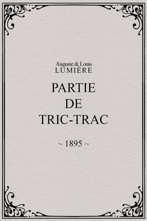 Partie de tric-trac poster