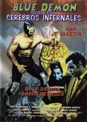Poster Blue Demon contra Cerebros Infernales 1968