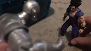 Gohan vs Ultron stop motion battle