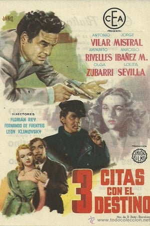 Poster Tres citas con el destino 1954