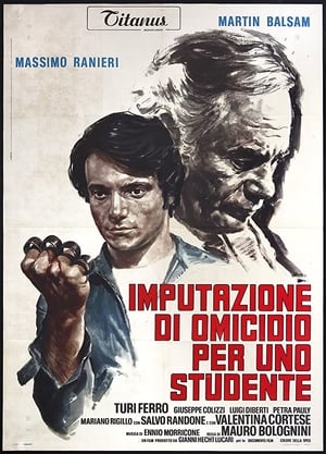 Poster Imputazione di omicidio per uno studente 1972