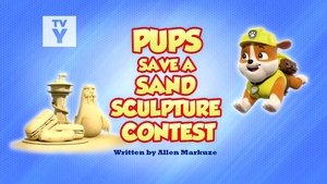 Image Pups Save a Sand Sculpture Contest