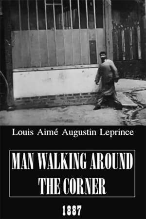 Poster Man Walking Around a Corner 1887