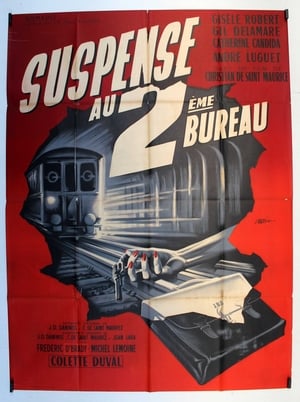 Poster Suspense au deuxième bureau 1960