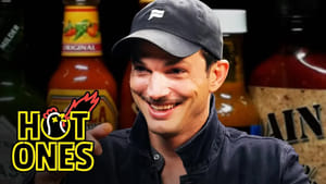 Hot Ones Ashton Kutcher Gets an Endorphin Rush While Eating Spicy Wings