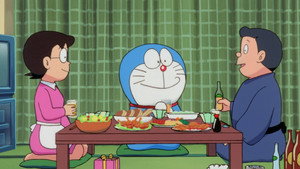 Doraemon Comes Back backdrop