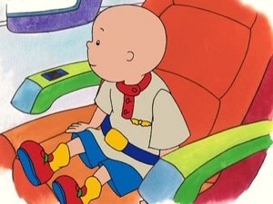 Image Caillou Flies on a Plane