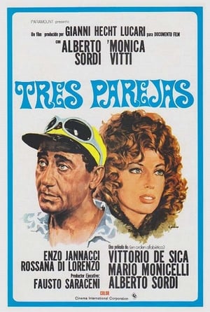 Poster Tres parejas 1970